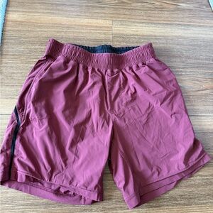 Rhône 5inches Men's Burgundy Athletic Shorts